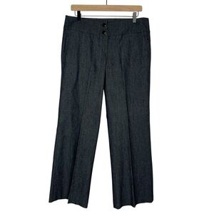 SANDRO Women's Black Denim Wide Leg Trouser Jean Pants Size 10 Petite Dressy